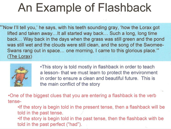 how to write a flashback in a short story
